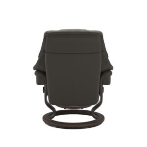 Stressless® Reno Classic chair with footstool Metal Grey