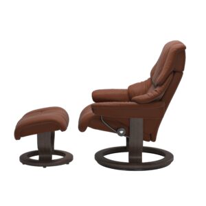 Stressless® Reno Classic chair with footstool Copper