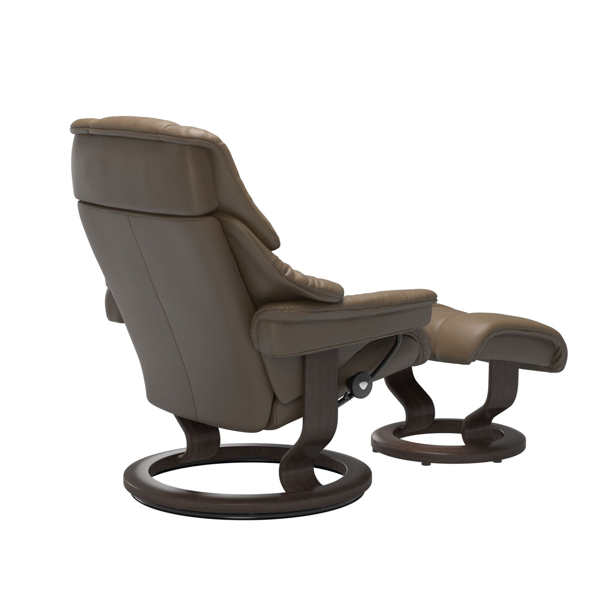 Stressless® Reno Classic chair with footstool Mole